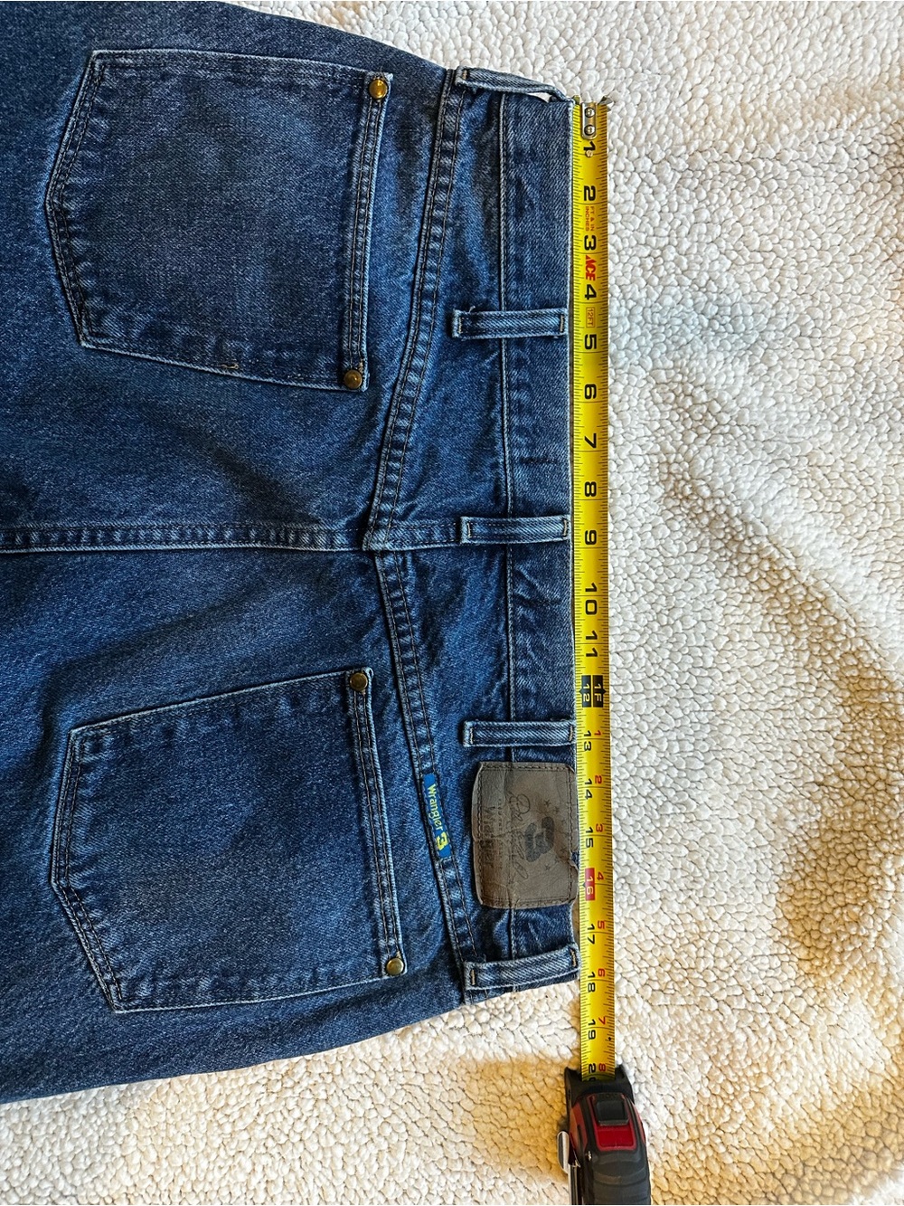 Dale Earnhardt Wrangler Men’s Straight-Leg Jeans in Dark Blue Denim - Picture 4 of 4